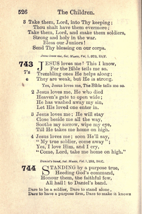 Salvation Army Songs page 526