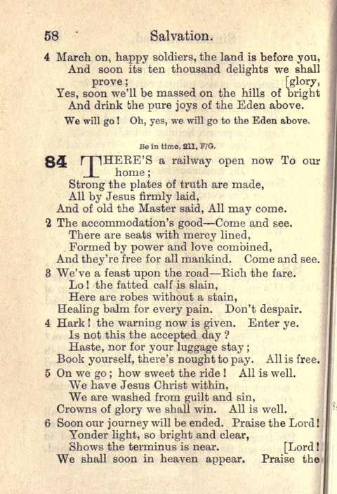 Salvation Army Songs page 58