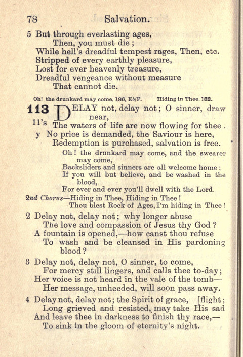 Salvation Army Songs page 78