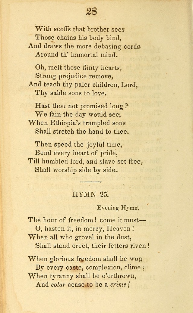 A Selection of Anti-Slavery Hymns: for the use of the friends of emancipation page 20