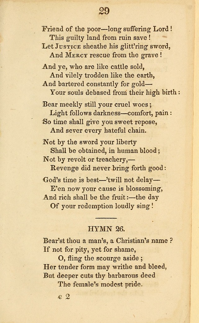 A Selection of Anti-Slavery Hymns: for the use of the friends of emancipation page 21