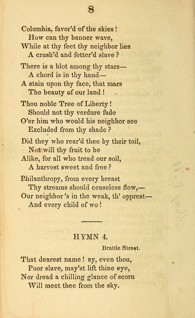 A Selection of Anti-Slavery Hymns: for the use of the friends of emancipation page 4