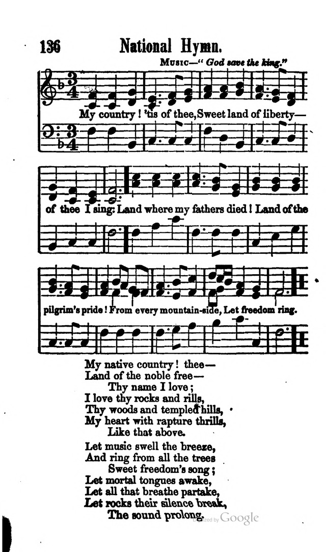 A Service Book: with a selection of tunes and hymns for Sabbath schools (6th ed.) page 136