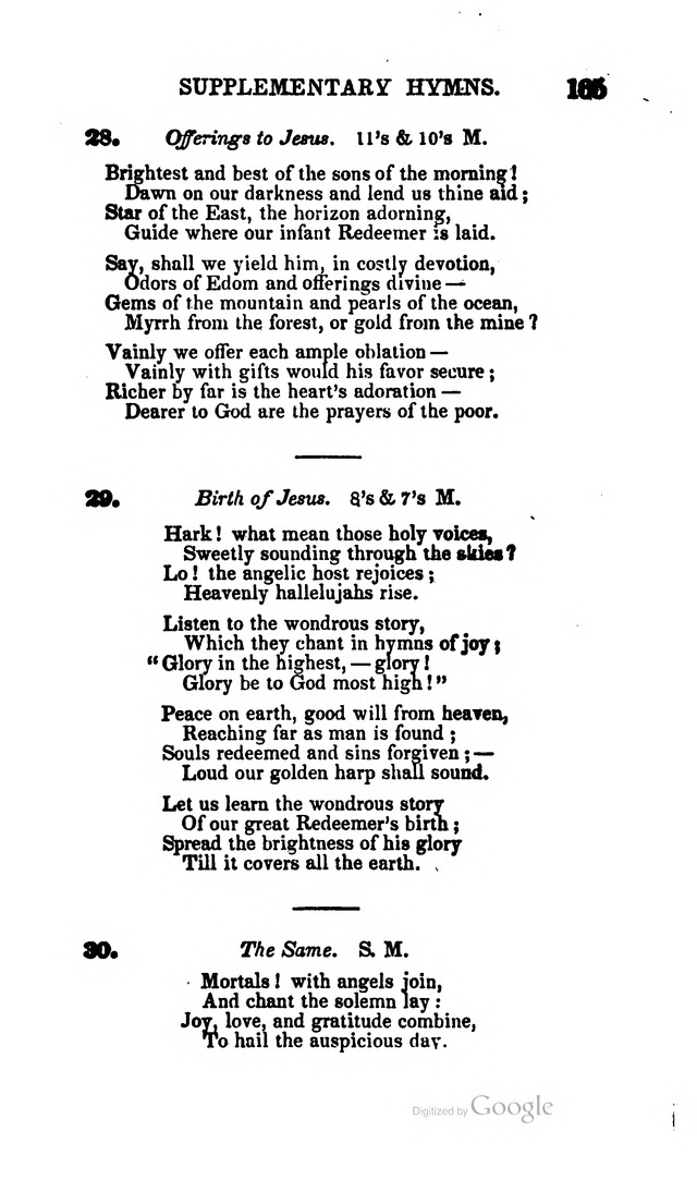 A Service Book: with a selection of tunes and hymns for Sabbath schools (6th ed.) page 165