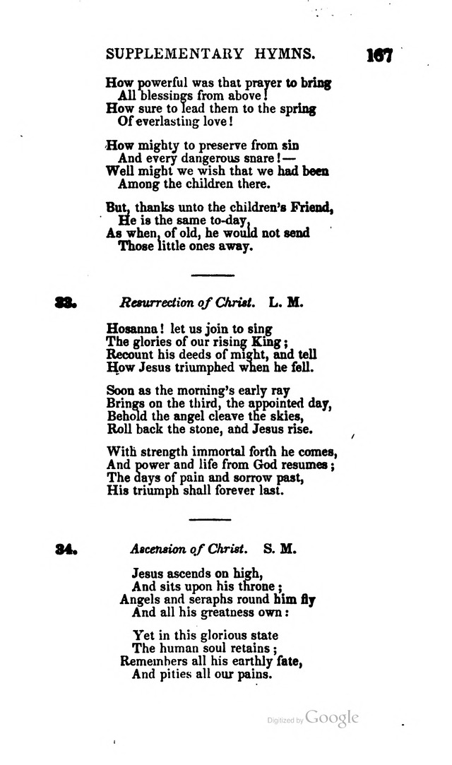 A Service Book: with a selection of tunes and hymns for Sabbath schools (6th ed.) page 167