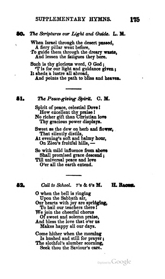 A Service Book: with a selection of tunes and hymns for Sabbath schools (6th ed.) page 175