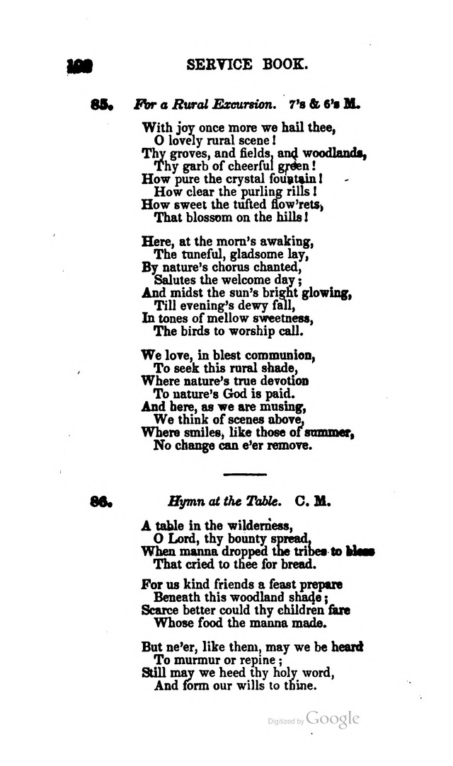 A Service Book: with a selection of tunes and hymns for Sabbath schools (6th ed.) page 192