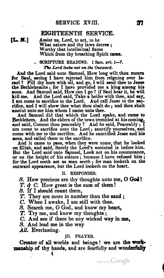 A Service Book: with a selection of tunes and hymns for Sabbath schools (6th ed.) page 37