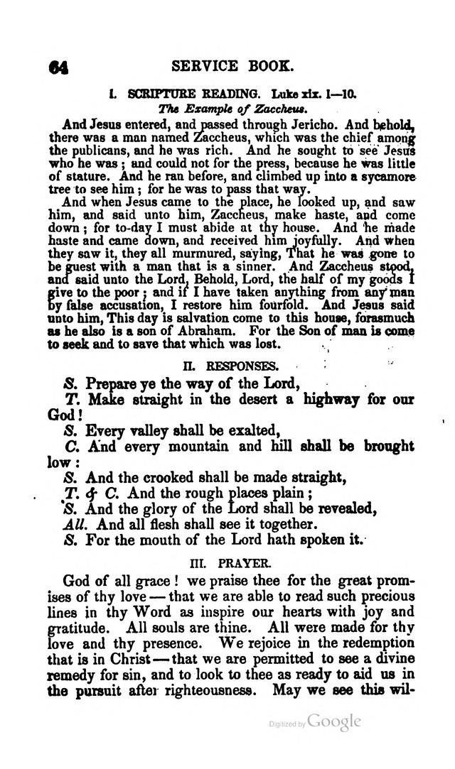 A Service Book: with a selection of tunes and hymns for Sabbath schools (6th ed.) page 64