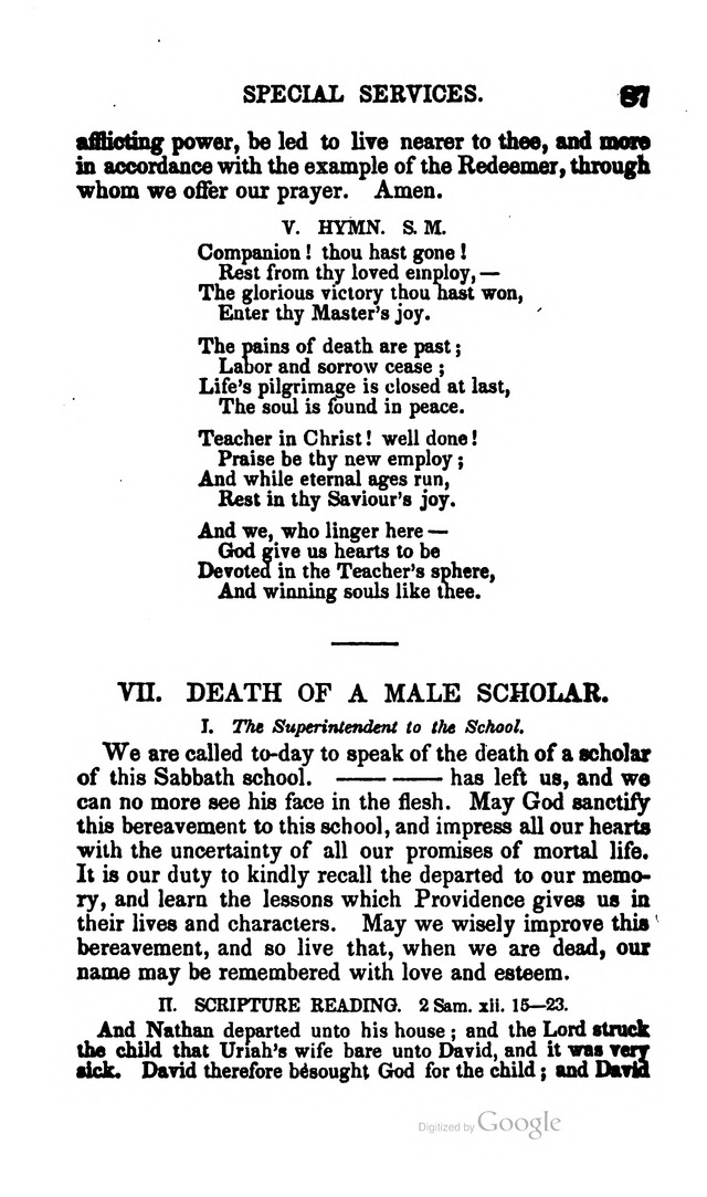 A Service Book: with a selection of tunes and hymns for Sabbath schools (6th ed.) page 87