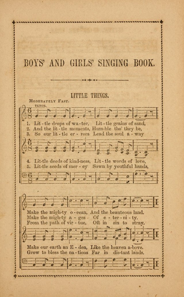 The Singing Book for Boys