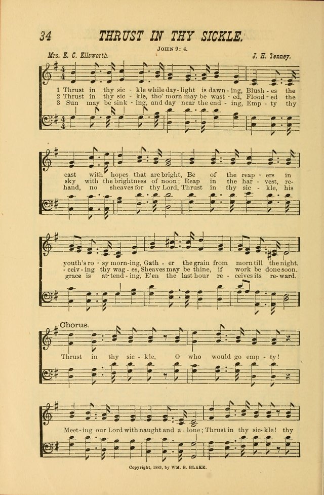 Sabbath Bells: for the Sunday-school and for prayer, praise, and gospel meetings page 34