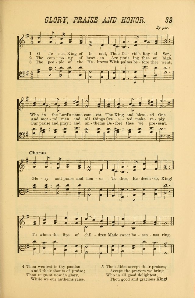 Sabbath Bells: for the Sunday-school and for prayer, praise, and gospel meetings page 39