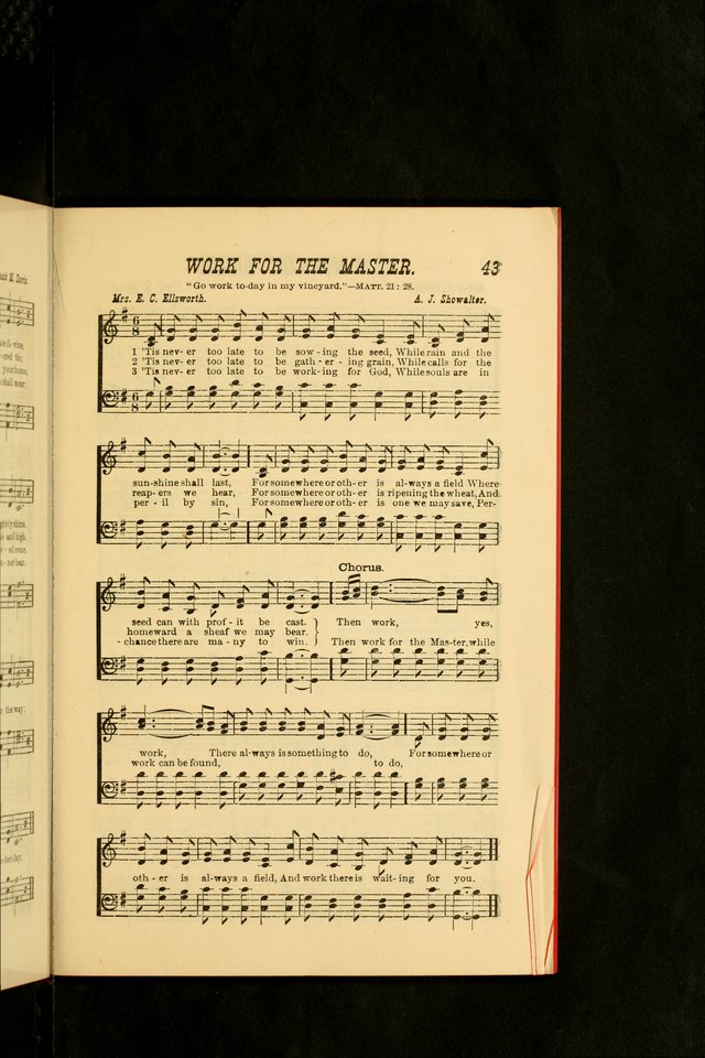 Sabbath Bells: for the Sunday-school and for prayer, praise, and gospel meetings page 43