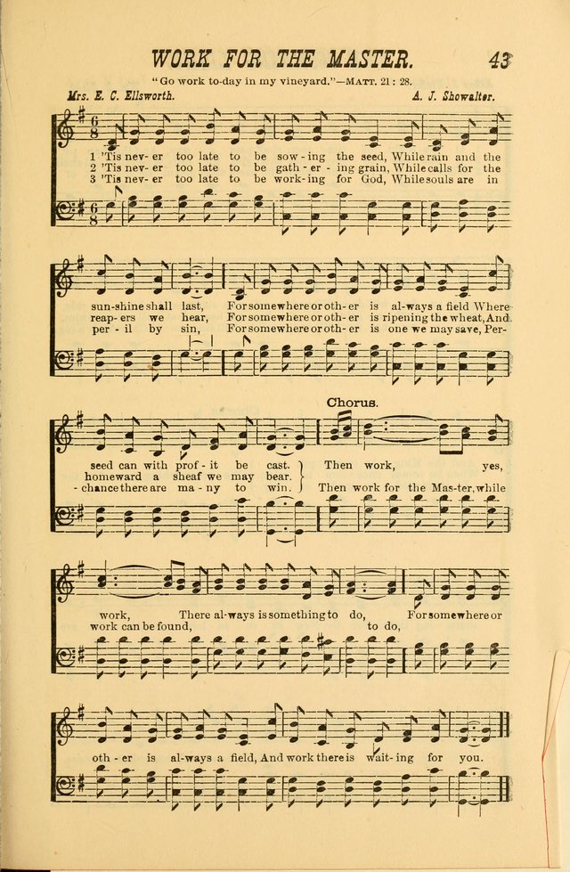 Sabbath Bells: for the Sunday-school and for prayer, praise, and gospel meetings page 45