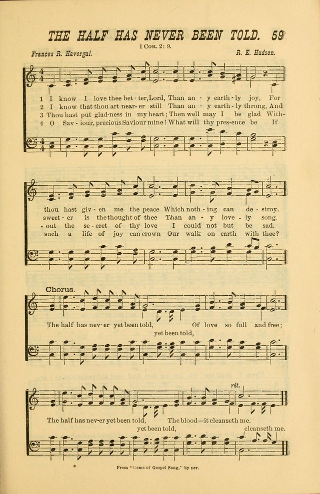 Sabbath Bells: for the Sunday-school and for prayer, praise, and gospel meetings page 61