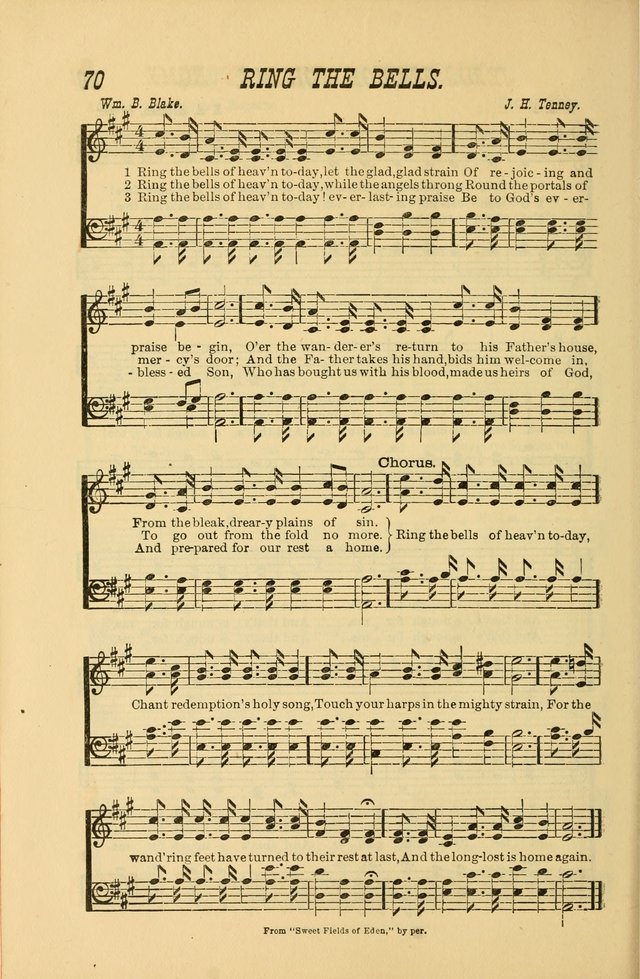 Sabbath Bells: for the Sunday-school and for prayer, praise, and gospel meetings page 72