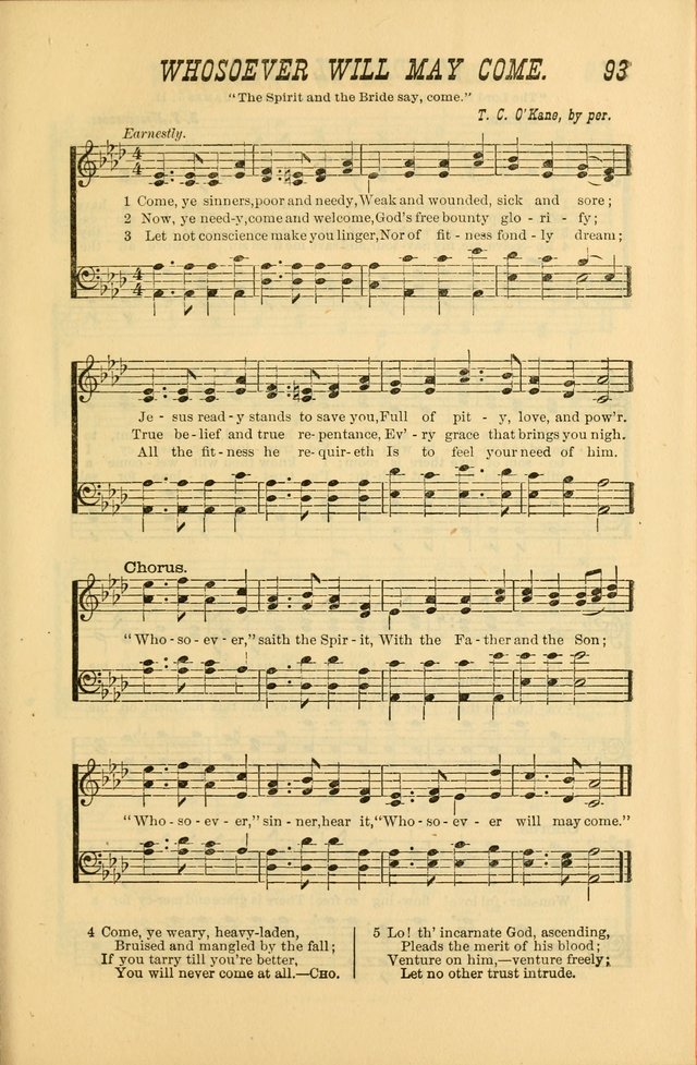 Sabbath Bells: for the Sunday-school and for prayer, praise, and gospel meetings page 95