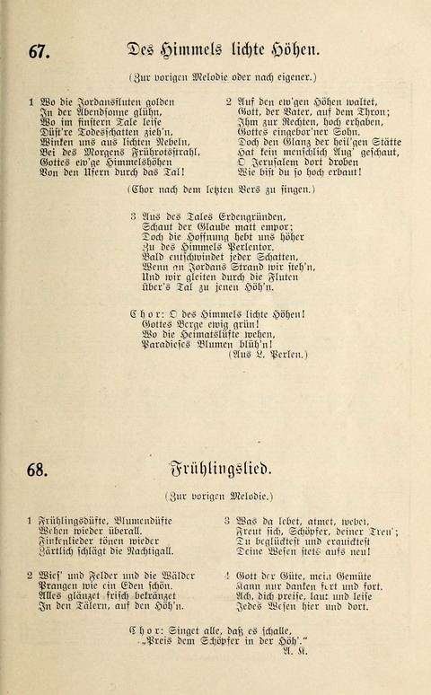 Sänger-Bote: ein Liederbuch für Kirche und Haus page 67