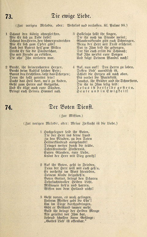 Sänger-Bote: ein Liederbuch für Kirche und Haus page 71