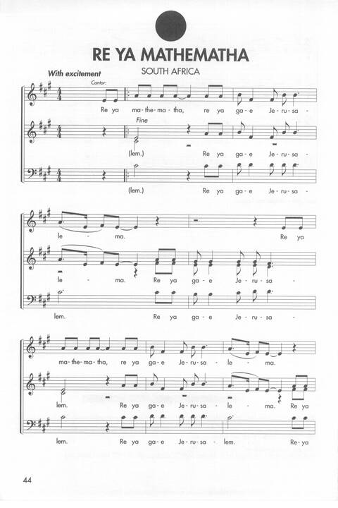 Sent by the Lord: songs of the world church, vol. 2 page 44