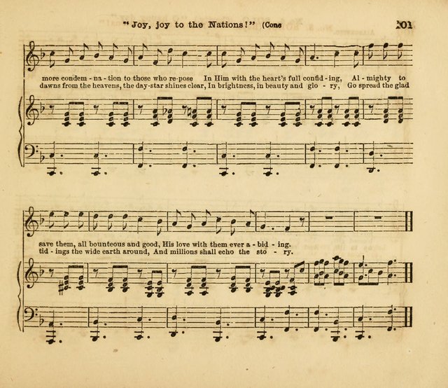 The Silver Chime: a cluster of Sabbath school melodies, tunes, sentences, chants, etc., for the use of children and teachers in their school exercises, devotions, and recreations, to which is added... page 101