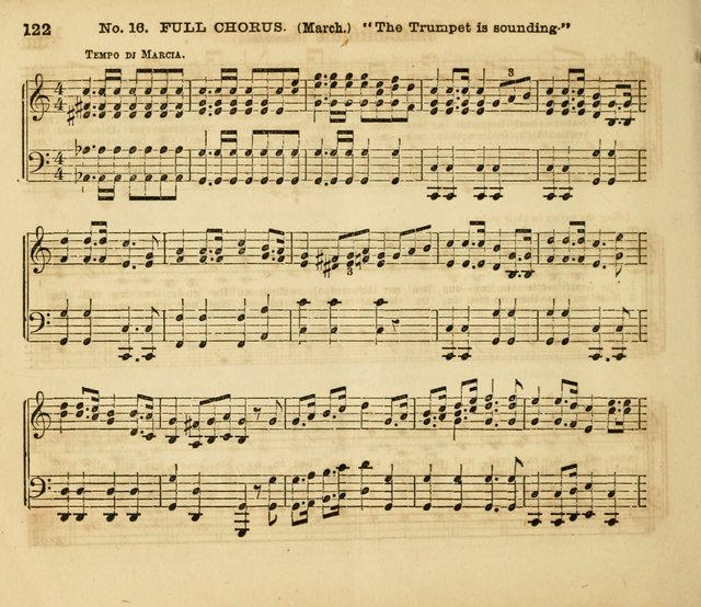 The Silver Chime: a cluster of Sabbath school melodies, tunes, sentences, chants, etc., for the use of children and teachers in their school exercises, devotions, and recreations, to which is added... page 122