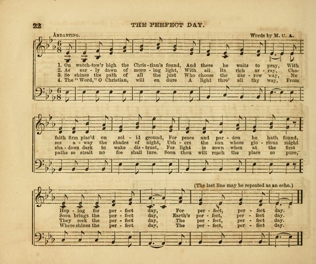 The Silver Chime: a cluster of Sabbath school melodies, tunes, sentences, chants, etc., for the use of children and teachers in their school exercises, devotions, and recreations, to which is added... page 20