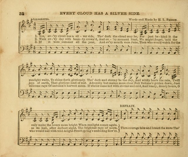 The Silver Chime: a cluster of Sabbath school melodies, tunes, sentences, chants, etc., for the use of children and teachers in their school exercises, devotions, and recreations, to which is added... page 30