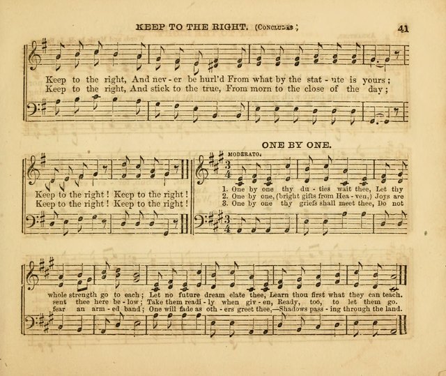 The Silver Chime: a cluster of Sabbath school melodies, tunes, sentences, chants, etc., for the use of children and teachers in their school exercises, devotions, and recreations, to which is added... page 39