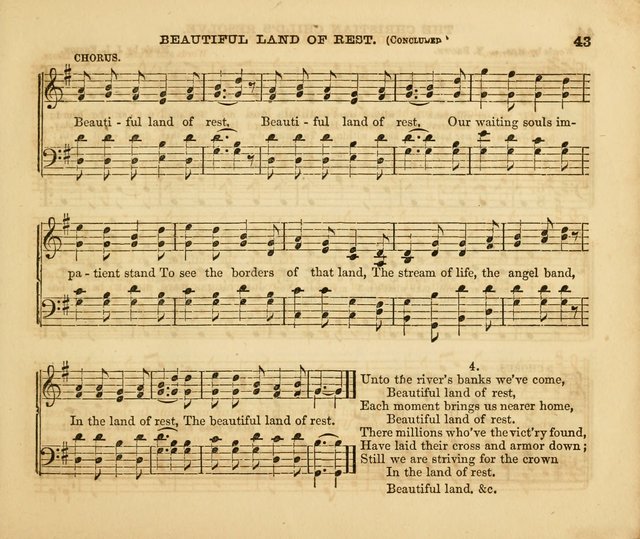 The Silver Chime: a cluster of Sabbath school melodies, tunes, sentences, chants, etc., for the use of children and teachers in their school exercises, devotions, and recreations, to which is added... page 41