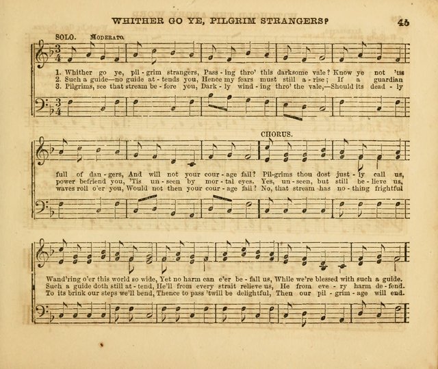 The Silver Chime: a cluster of Sabbath school melodies, tunes, sentences, chants, etc., for the use of children and teachers in their school exercises, devotions, and recreations, to which is added... page 43