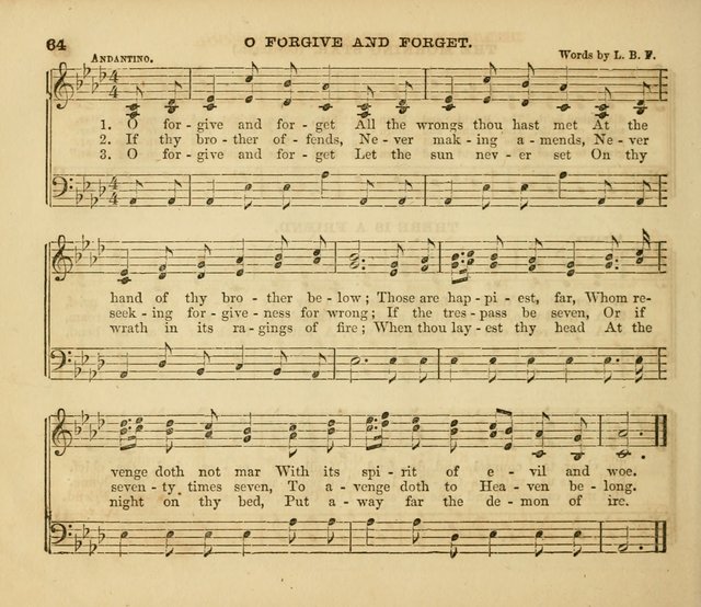 The Silver Chime: a cluster of Sabbath school melodies, tunes, sentences, chants, etc., for the use of children and teachers in their school exercises, devotions, and recreations, to which is added... page 62