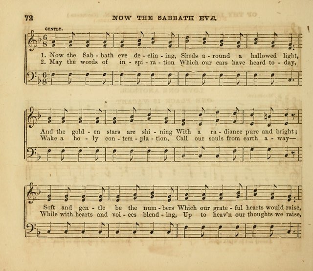 The Silver Chime: a cluster of Sabbath school melodies, tunes, sentences, chants, etc., for the use of children and teachers in their school exercises, devotions, and recreations, to which is added... page 70