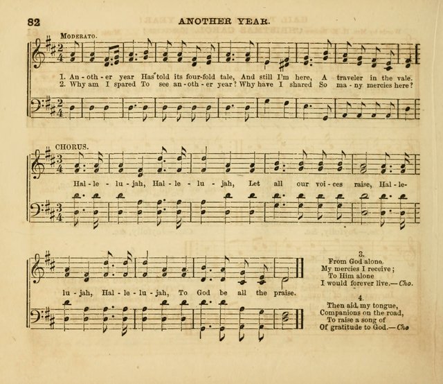 The Silver Chime: a cluster of Sabbath school melodies, tunes, sentences, chants, etc., for the use of children and teachers in their school exercises, devotions, and recreations, to which is added... page 82