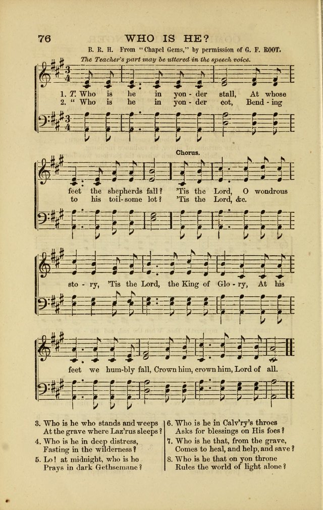 Sabbath Carols : A New Collection of Music and Hymns page 75