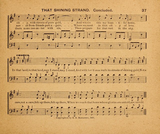 Sabbath Carols: a compilation of original, new, and beautiful music specially adapted for the Sabbath School (also an excellent book for Praise Meetings, Social Gatherings, and the Home Circle) page 37