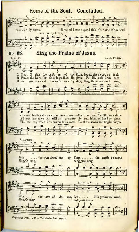 Song Crown: A new compilation of Sweet Gospel Songs page 65