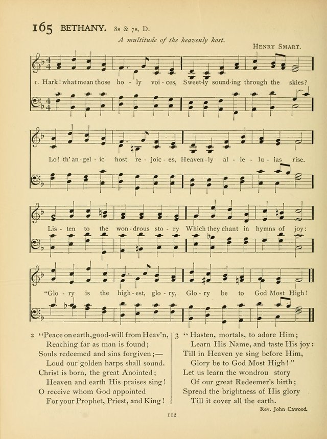 School and College Hymnal: a collection of hymns and of selections for responsive readings page 114