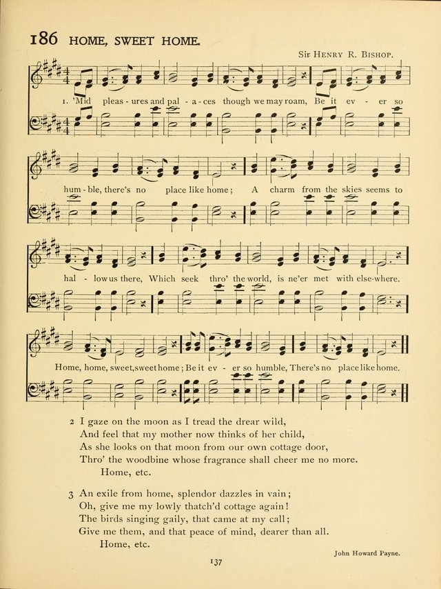 School and College Hymnal: a collection of hymns and of selections for responsive readings page 139