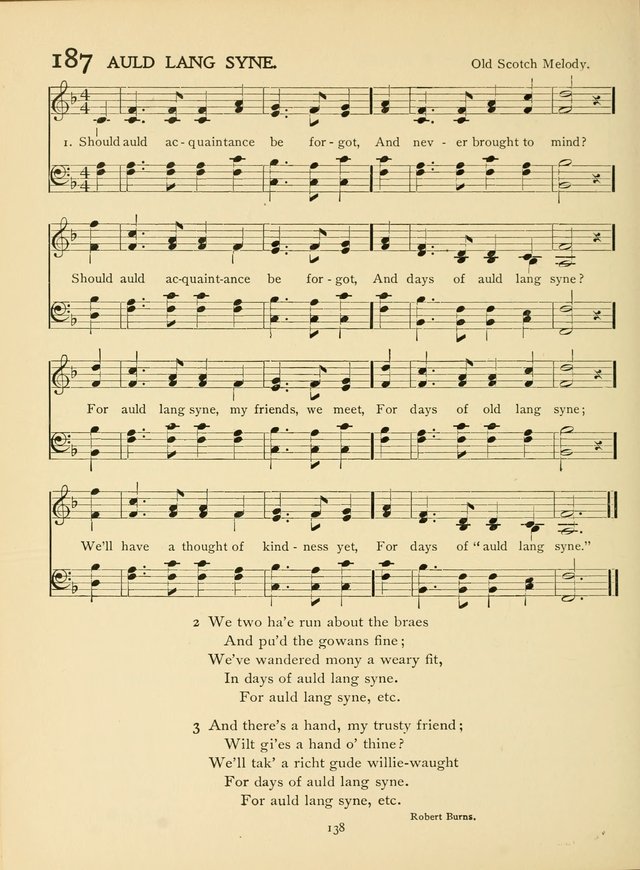 School and College Hymnal: a collection of hymns and of selections for responsive readings page 140