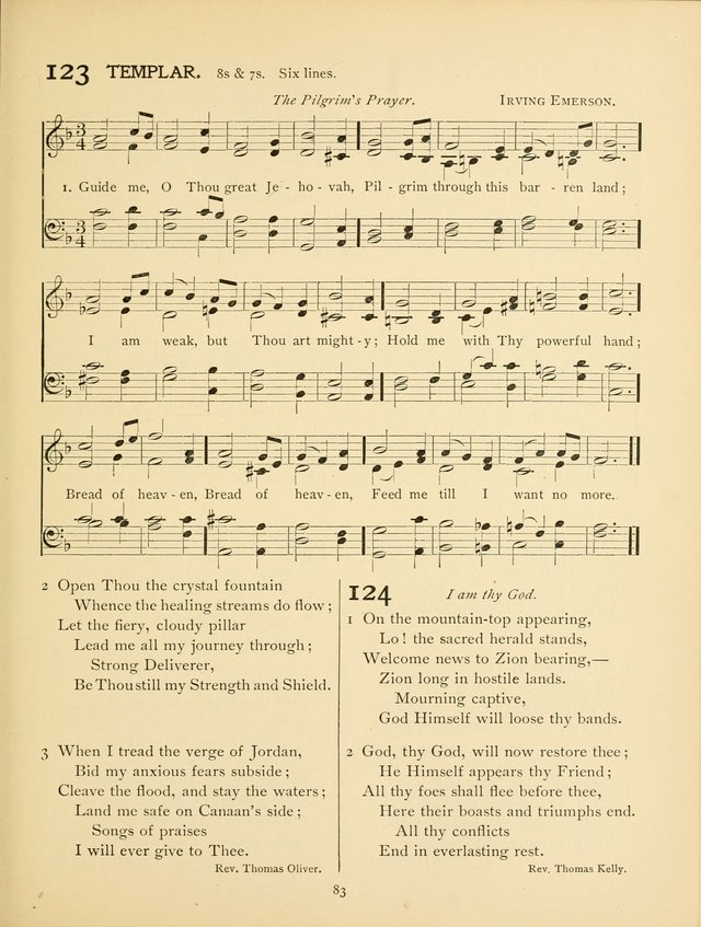 School and College Hymnal: a collection of hymns and of selections for responsive readings page 85