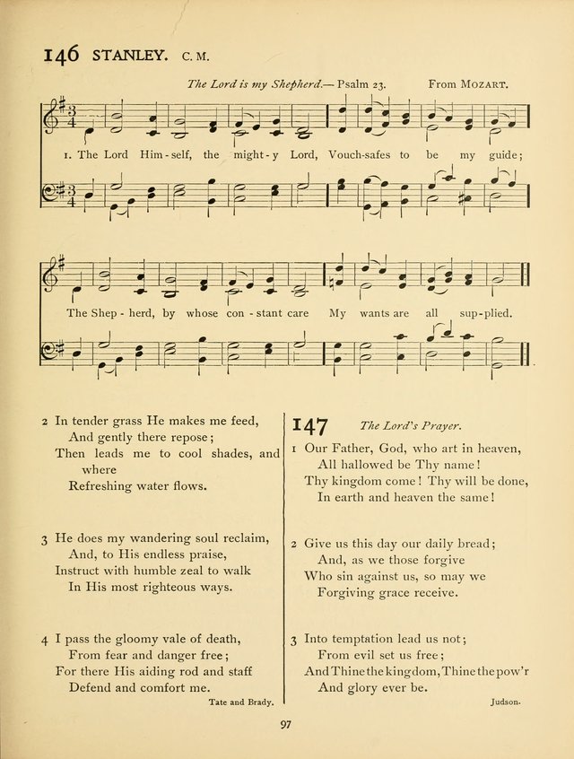 School and College Hymnal: a collection of hymns and of selections for responsive readings page 99