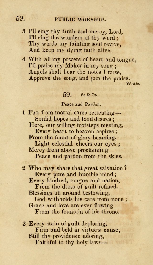 The Springfield Collection of Hymns for Sacred Worship page 59