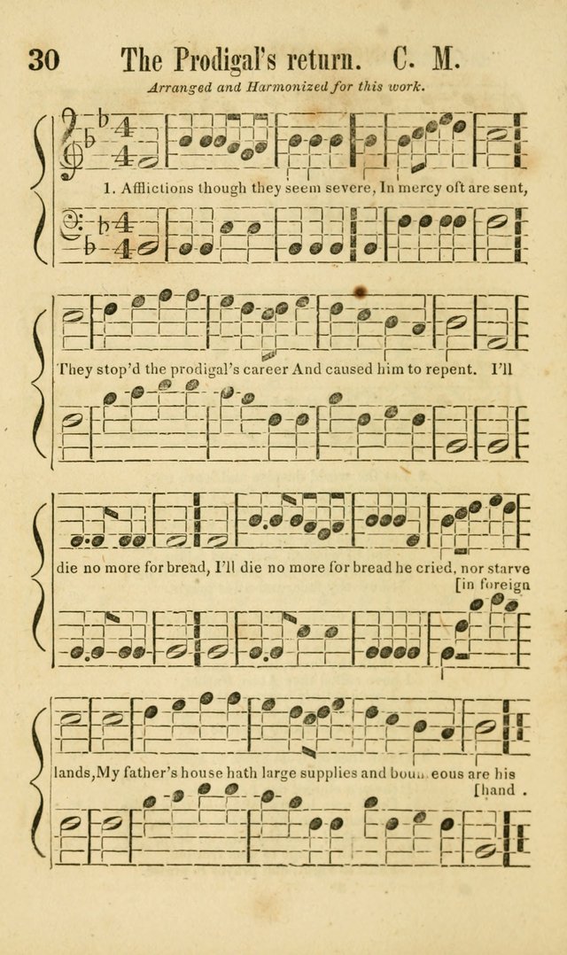 Songs of Canaan, or the Millennial Harmonist: a collection of hymns and tunes designed for social devotion page 35