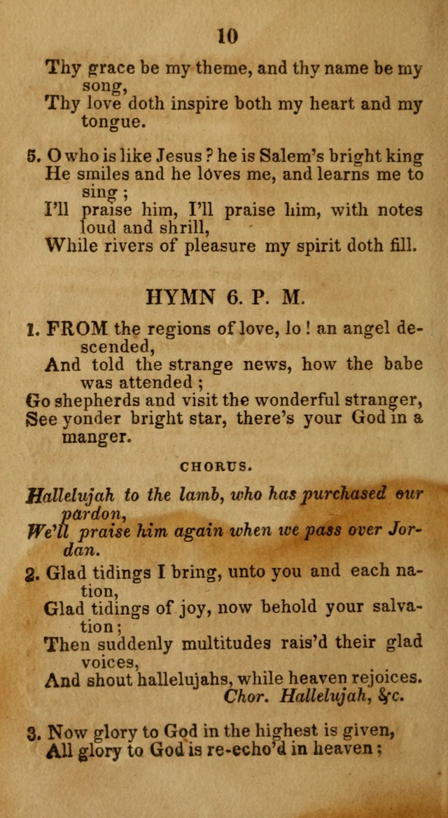 Social and Camp-meeting Songs, for the Pious (9th ed. enl.) page 10