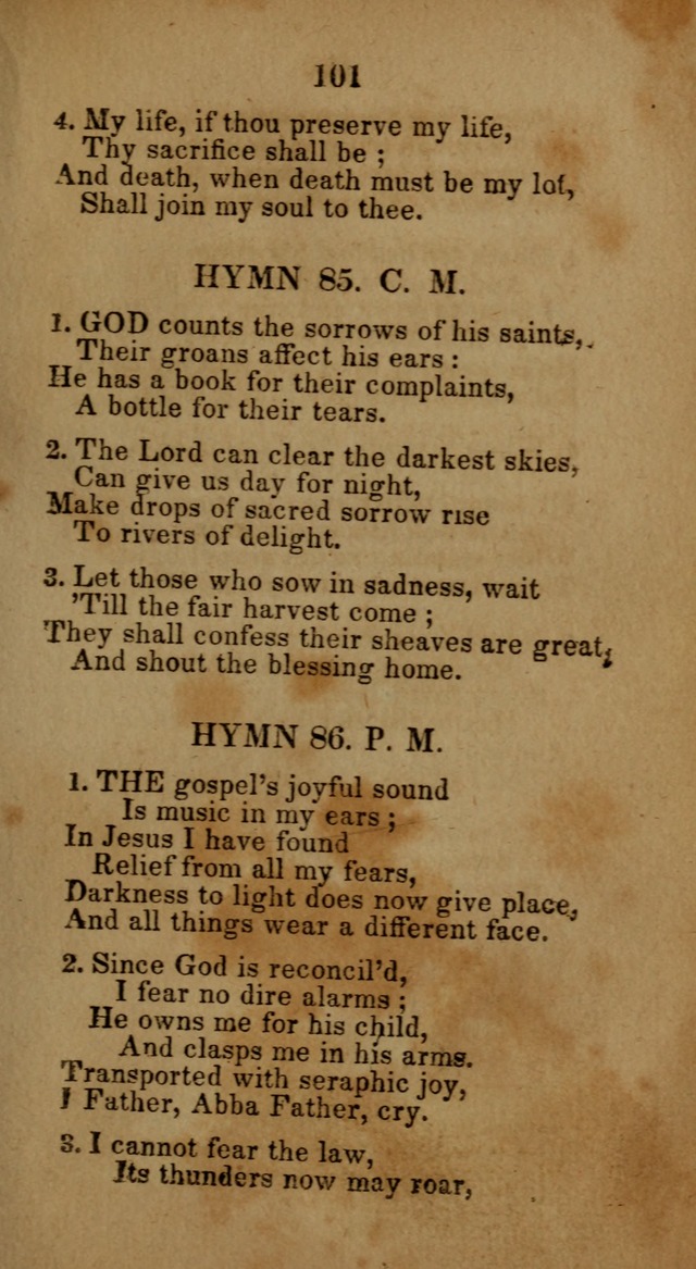 Social and Camp-meeting Songs, for the Pious (9th ed. enl.) page 101