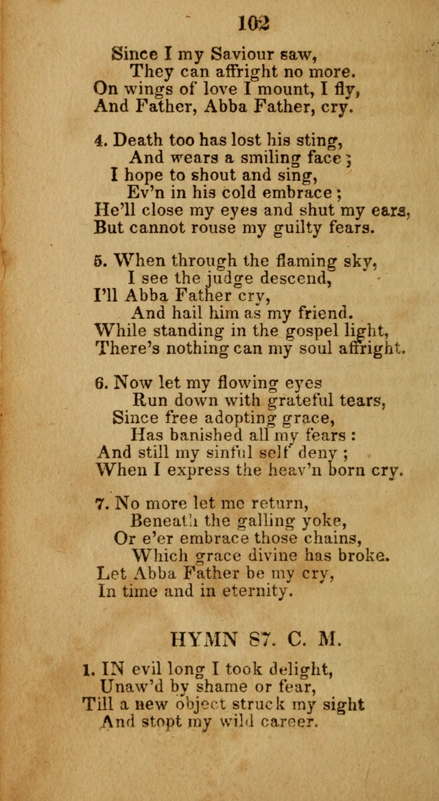 Social and Camp-meeting Songs, for the Pious (9th ed. enl.) page 102