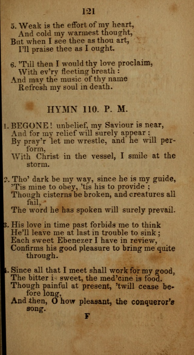 Social and Camp-meeting Songs, for the Pious (9th ed. enl.) page 121