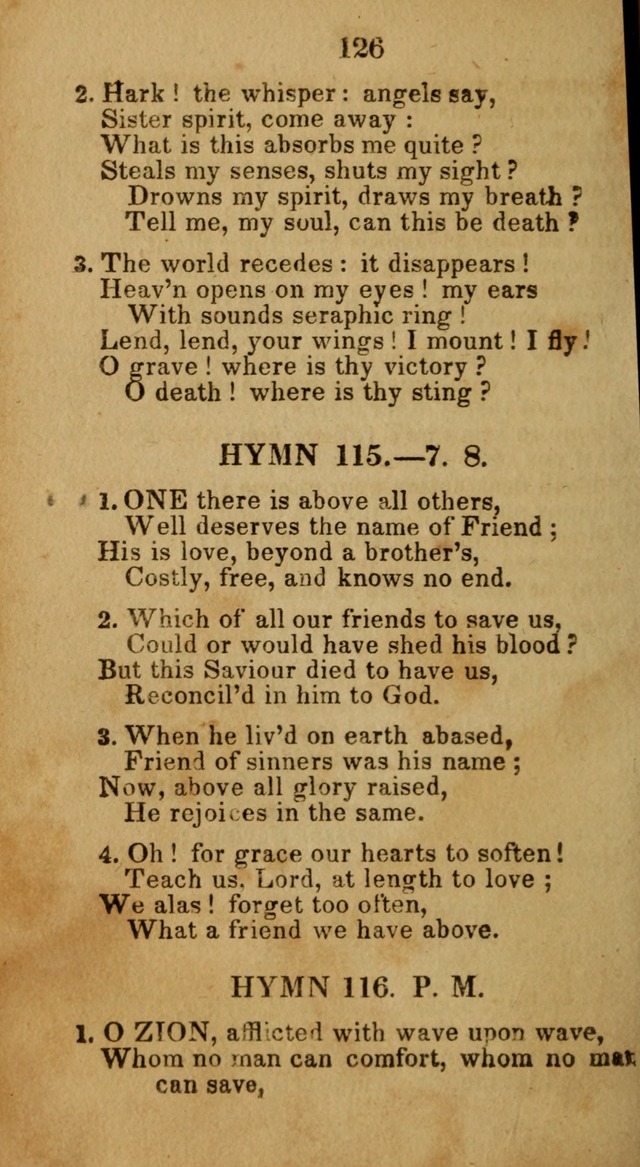 Social and Camp-meeting Songs, for the Pious (9th ed. enl.) page 126